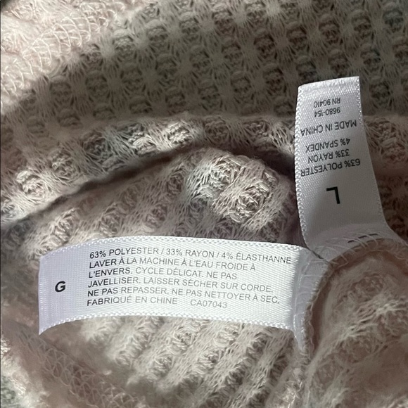 Danskin Marble Print Waffle 2pc Pj Set Size Large - Picture 9 of 15